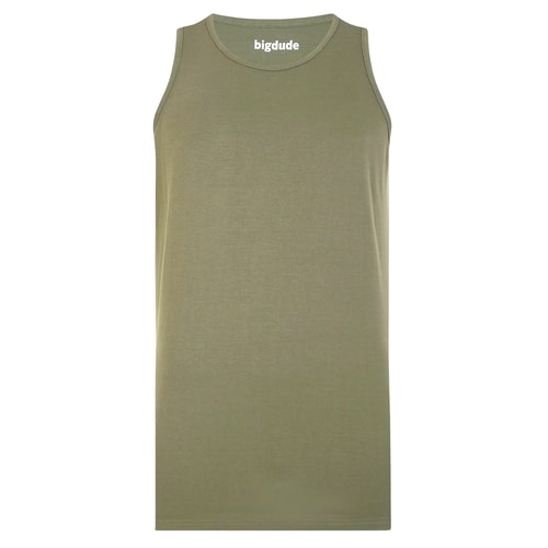 Bigdude Einfarbige Weste Khaki